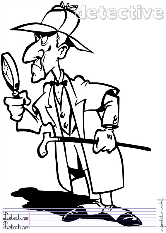 coloriage detective 1